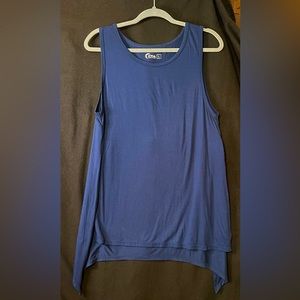 Zyia Navy Long Finesse Slit Tank (Sz Lg)